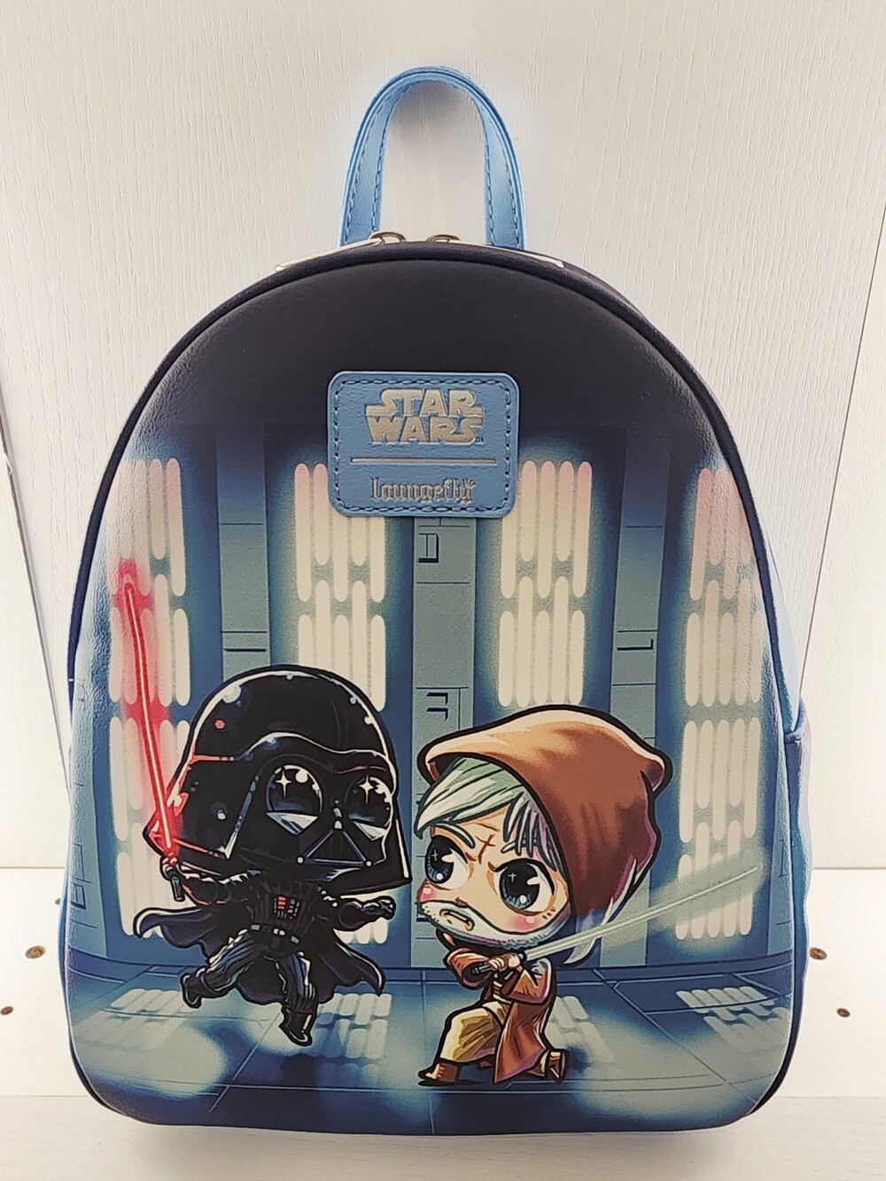 Loungefly Star Wars Obi-Wan Vs. Darth Vader Chibi Characters Backpack